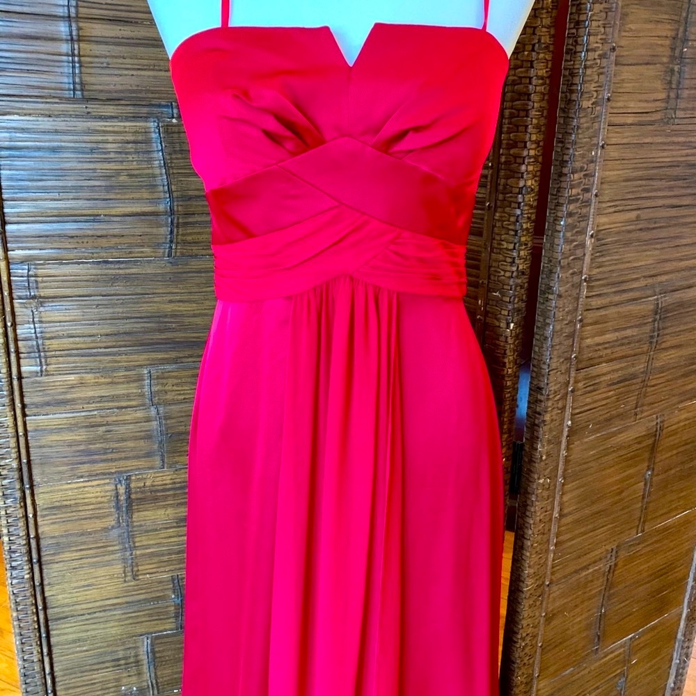 NWT Max & Cleo Maxi Berry Red Formal Dress